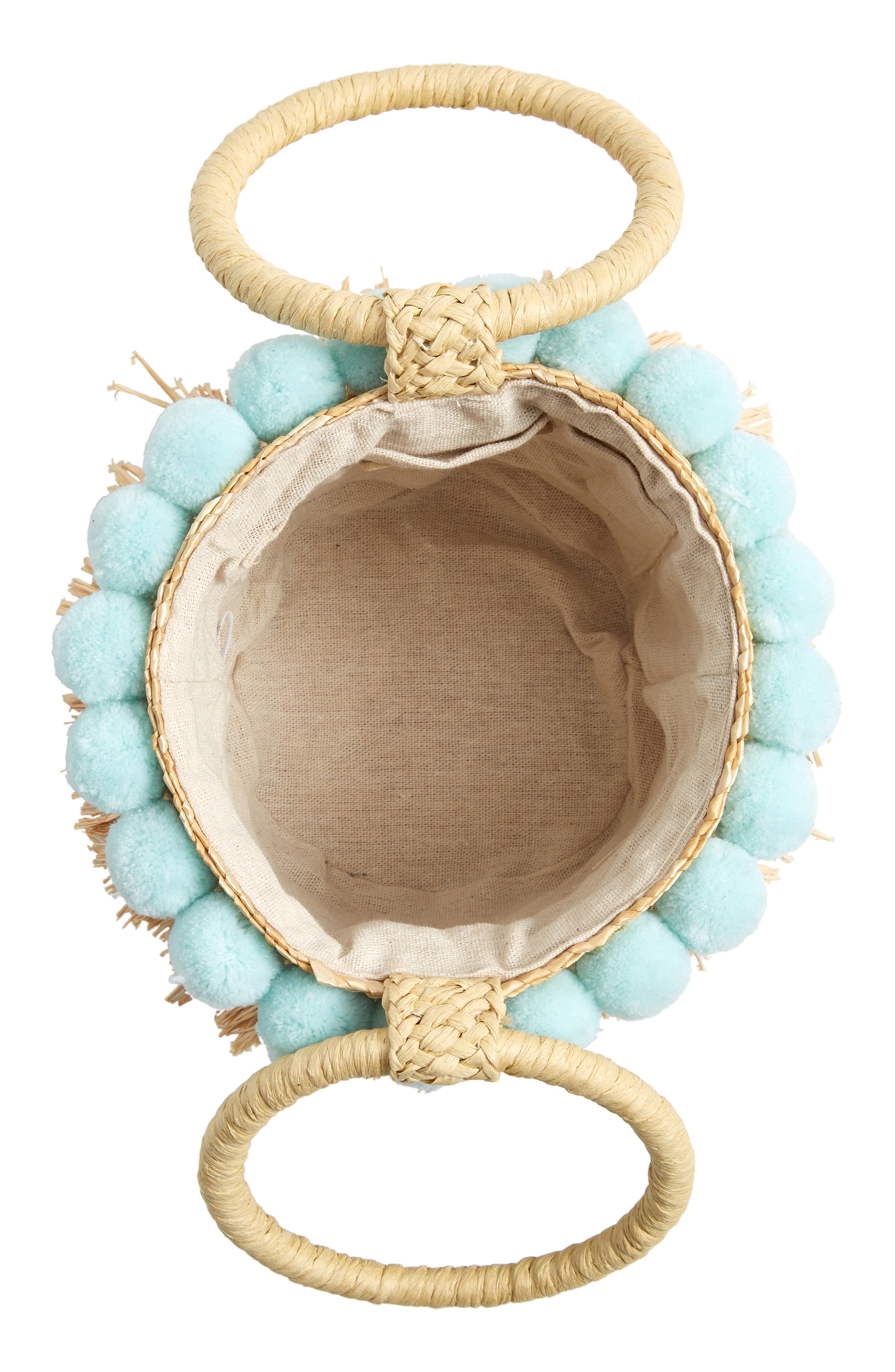 BTB Los Angeles Liv Round Bucket Bag with Bracelet Handles, Alternate, color, 