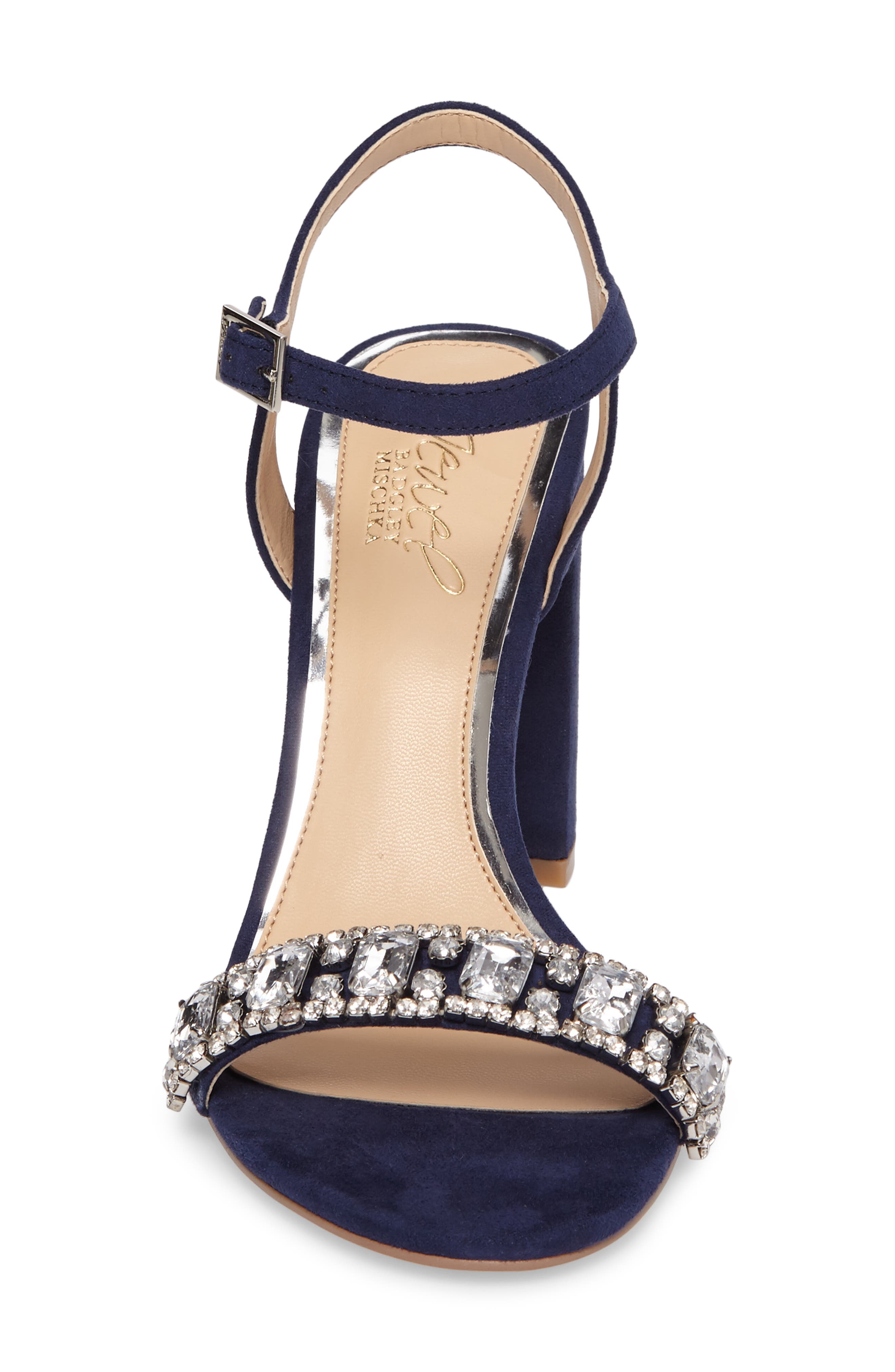 Jewel Badgley Mischka Hendricks Embellished Block Heel Sandal, Alternate, color, 