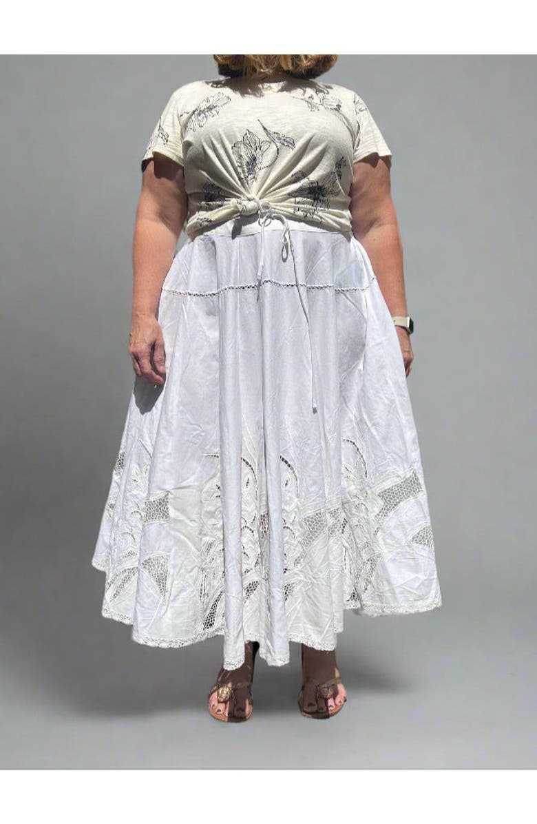 BAACAL Augusta Circle Skirt, Alternate, color, White