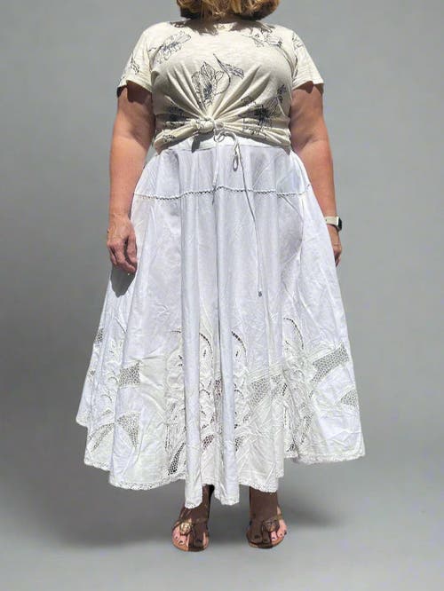 Baacal Augusta Circle Skirt In White