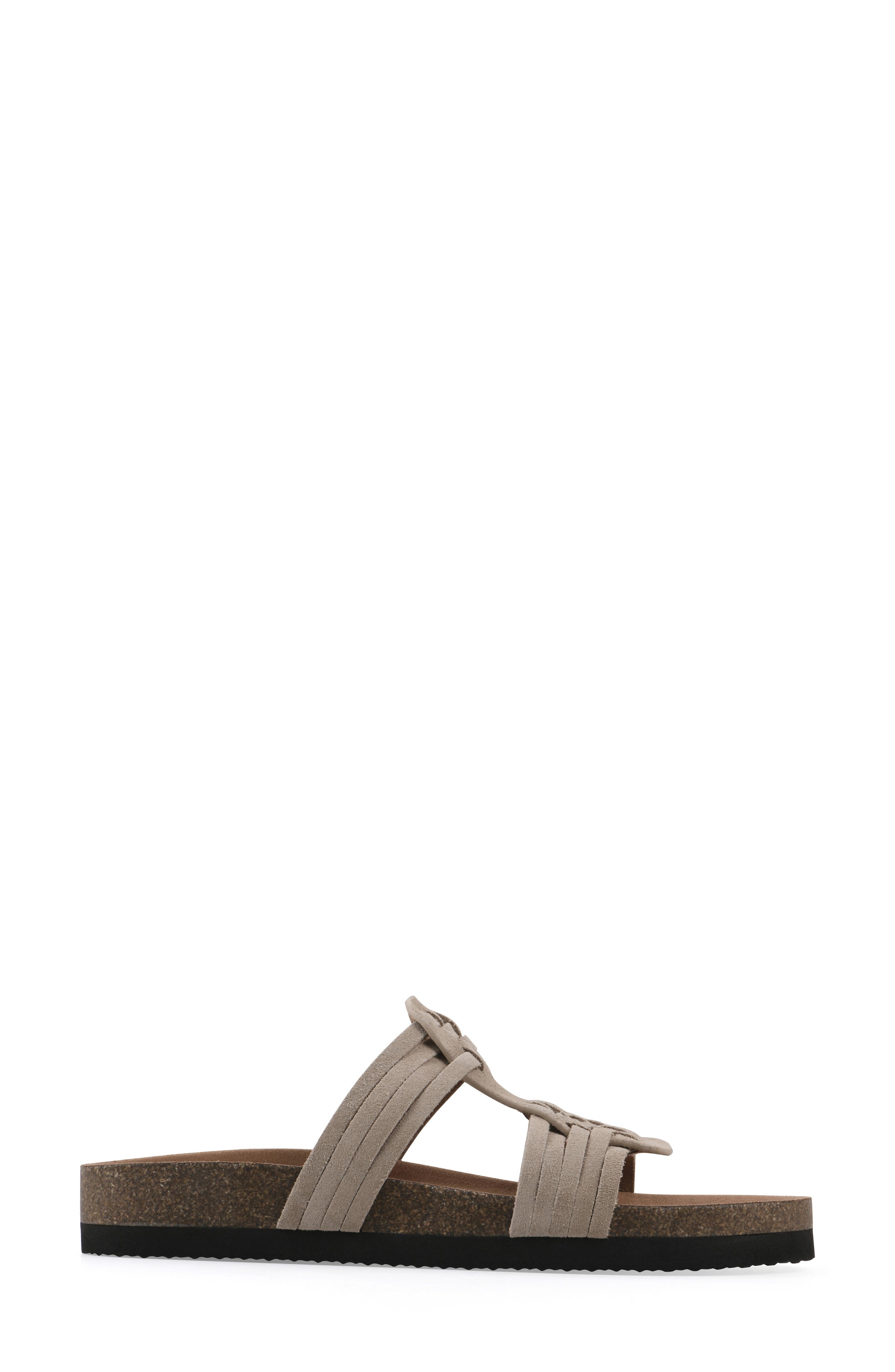Halicore Slide Sandal, Alternate, color, SANDAL WOOD/ SUEDE
