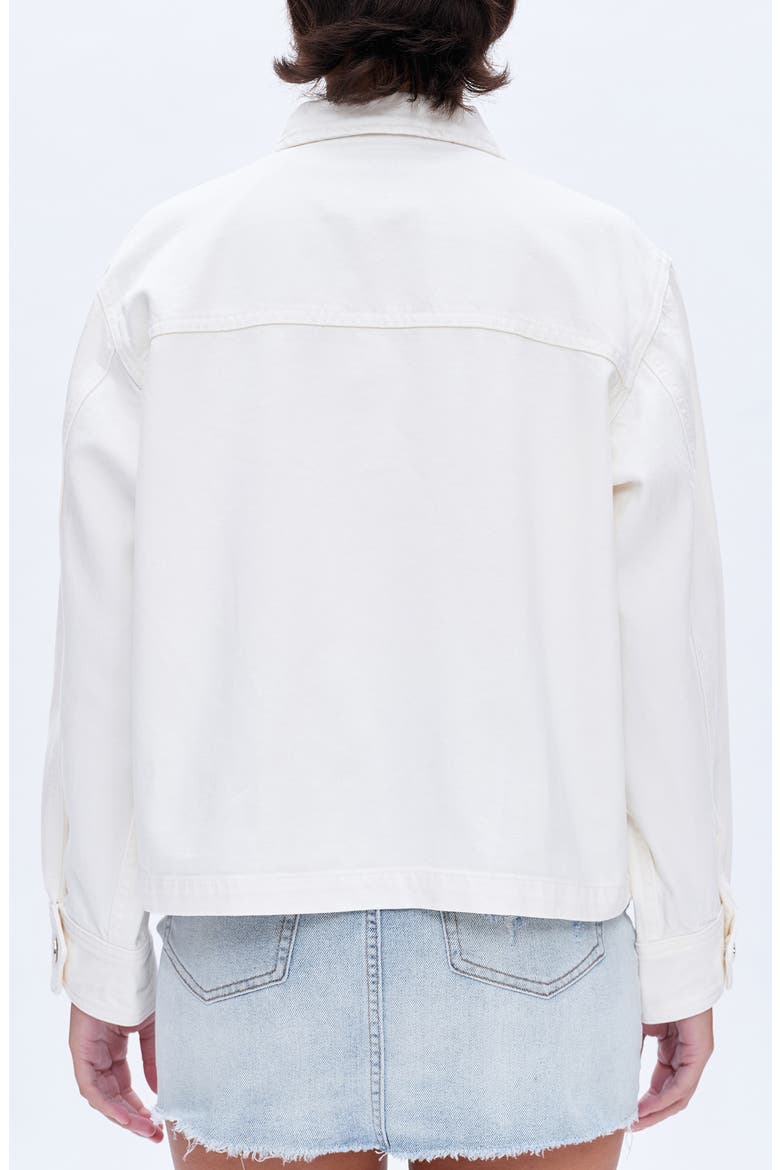 Oversize Denim Jacket, Alternate, color, WHITE
