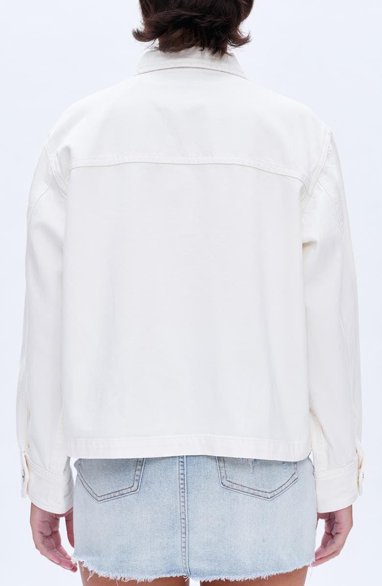 Bayeas Oversize Denim Jacket, Alternate, color, White