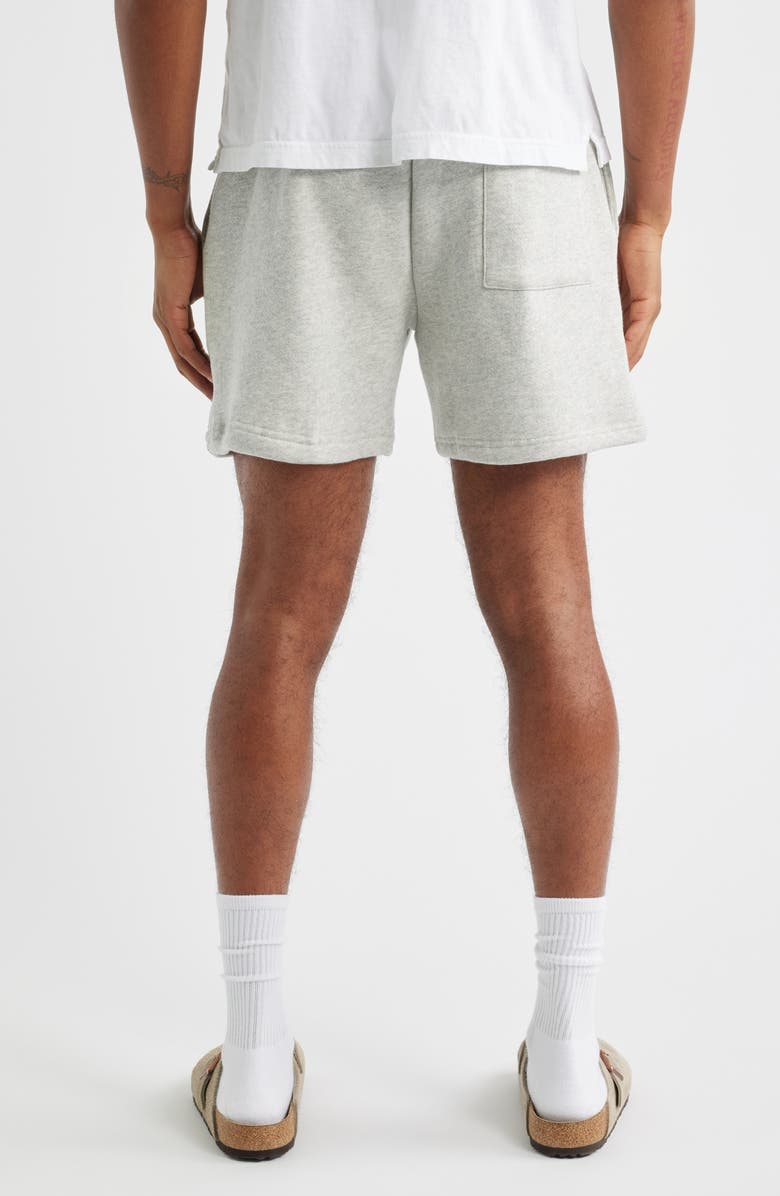 Museum of Peace & Quiet Arch Pigment Dyed Quarter Zip Graphic Sweat Shorts, Alternate, color, Ash