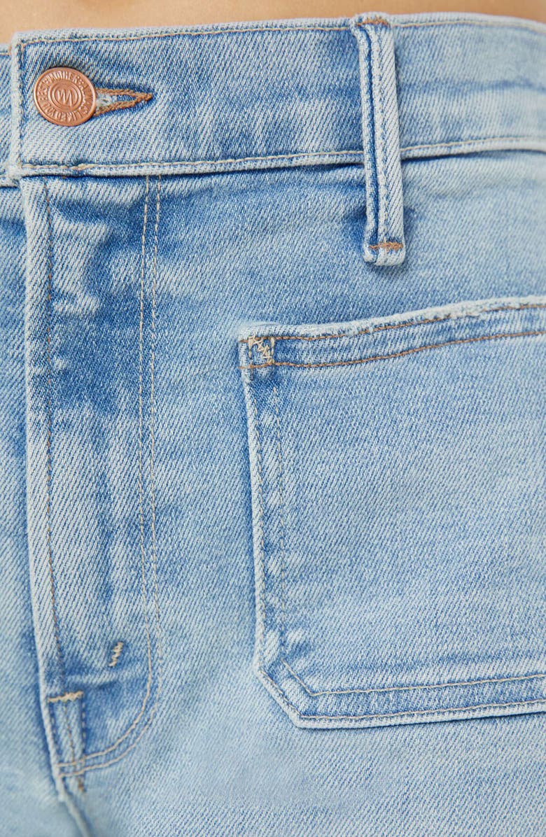 MOTHER Lil' Undercover Sneak Patch Pocket Wide Leg Jeans, Alternate, color,