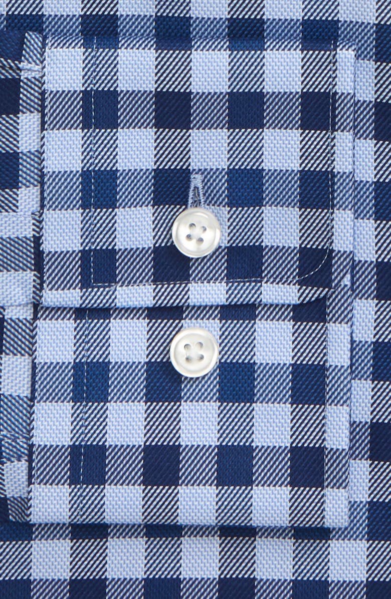 BOSS Mark Trim Fit Check Dress Shirt, Alternate, color, 