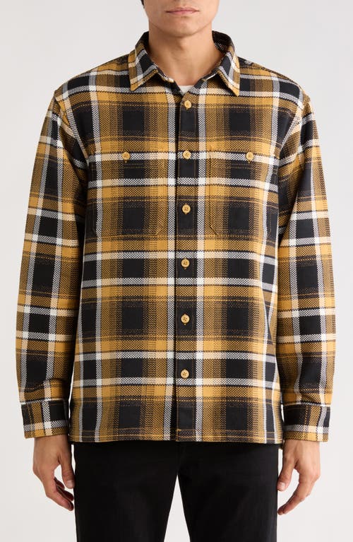 Carhartt Work In Progress Vaughn Loose Fit Heavyweight Cotton Herringbone Button-up Overshirt In Multi