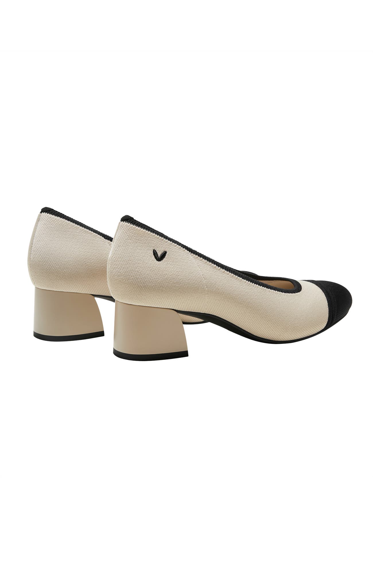 Julie Arch Pro Chunky Heels, Alternate, color, Ivory & Black