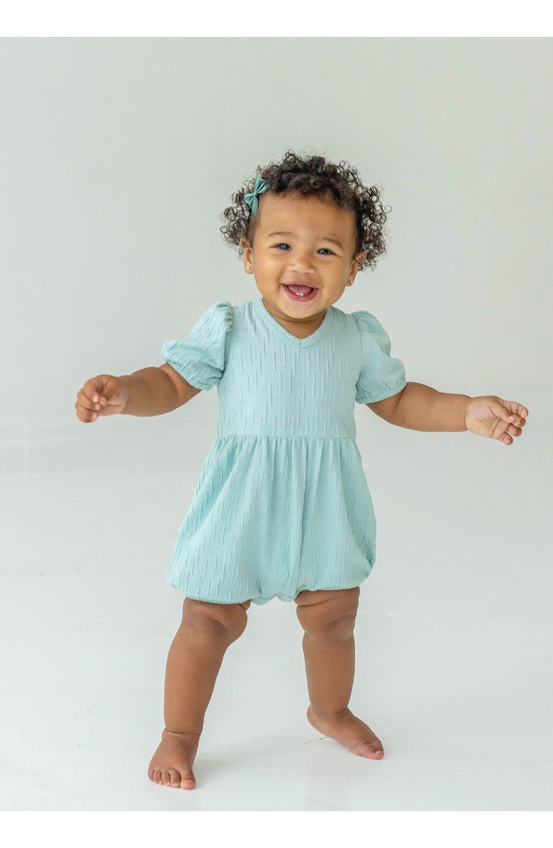 Mabel + Honey Crystal Baby Romper, Alternate, color, Blue
