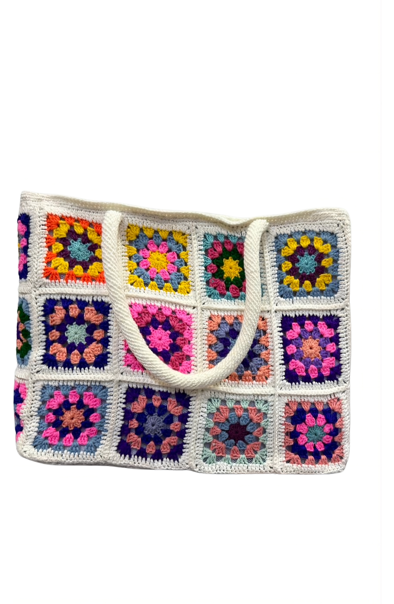 Solomon & Sage Classic Handmade Shoulder Crochet Bag, Alternate, color, Multi Color