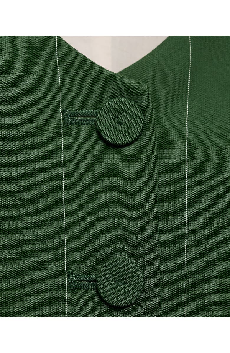 MANGO Pinstripe Suit Vest, Alternate, color, 