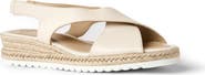 Aquatalia Adelina Weatherproof Slingback Espadrille Platform Wedge Sandal