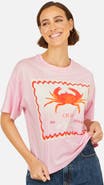 Yumi Crab Vacation Print T-Shirt