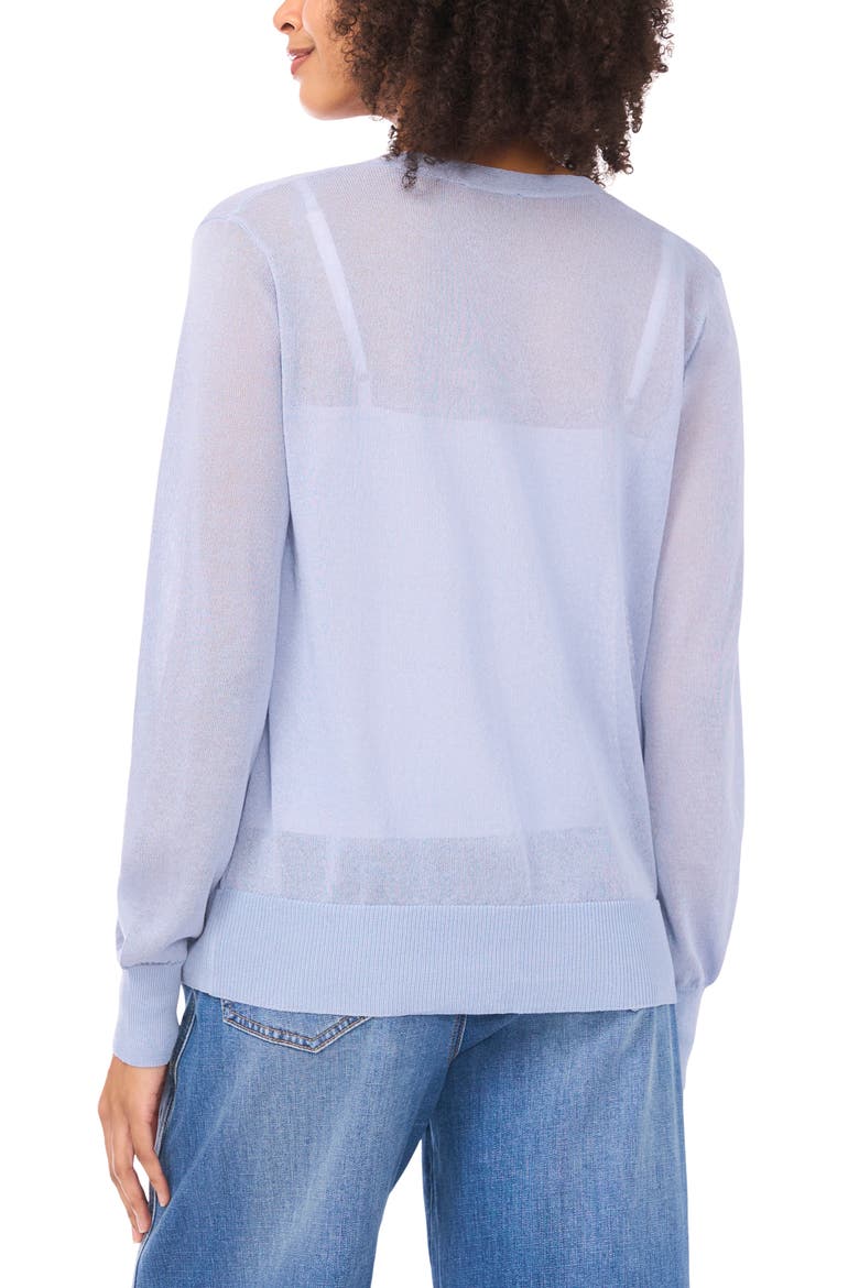 Open Front Cardigan, Alternate, color, CLEAR SKY