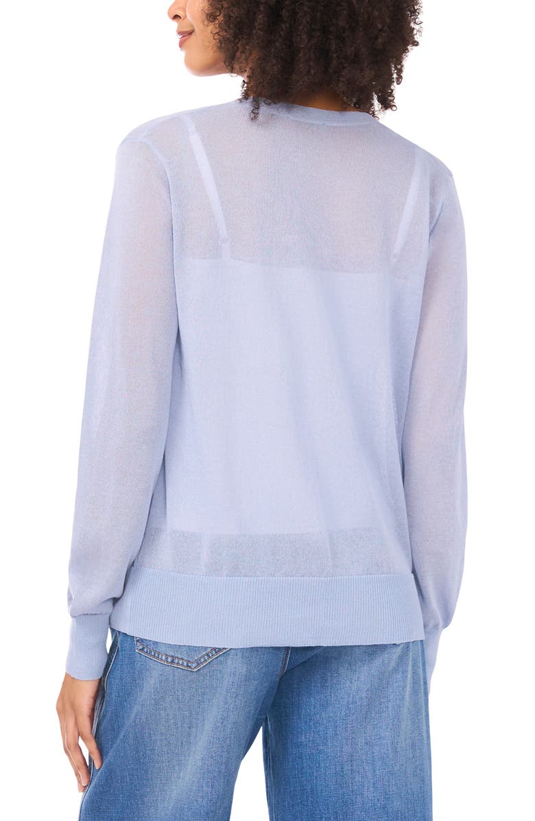 Vince Camuto Open Front Cardigan, Alternate, color, Clear Sky