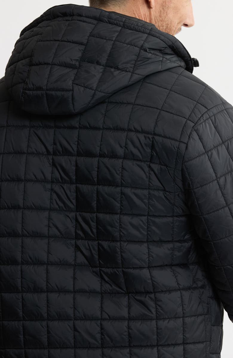 JACHS Hooded Quilted Puffer Jacket, Alternate, color, Black