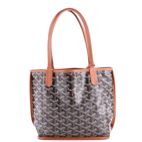 Anjou Reversible Tote Coated Canvas Mini