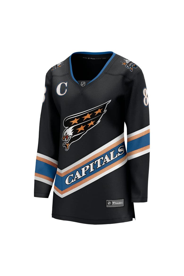 Women's Fanatics Alexander Ovechkin Black Washington Capitals Alternate 50th Anniversary Premier Breakaway Player Jersey, Alternate, color, Black