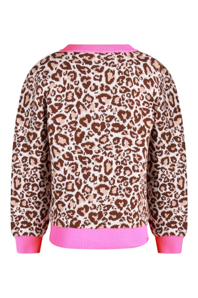 Kids' Kitty Cardigan, Alternate, color, NATURAL