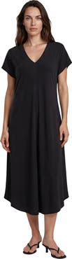 Masai Copenhagen Manebili V-Neck Draped Midi Dress