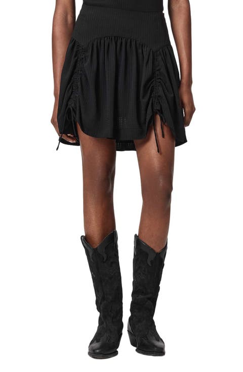 Aria Ruched Miniskirt