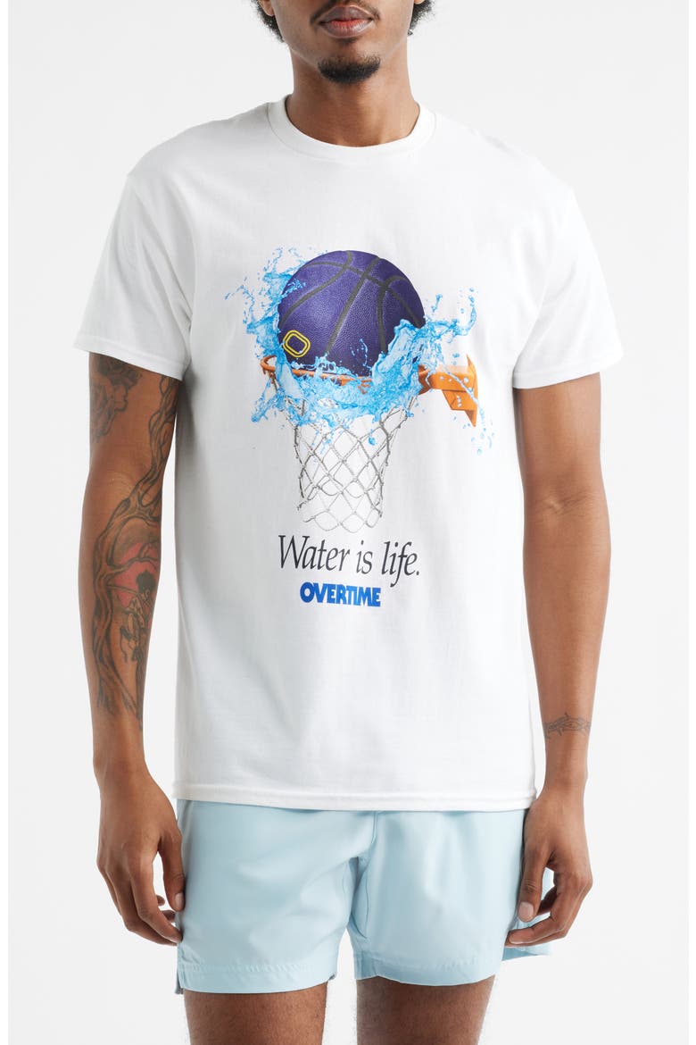 Splash Graphic T-Shirt, Main, color, WHITE