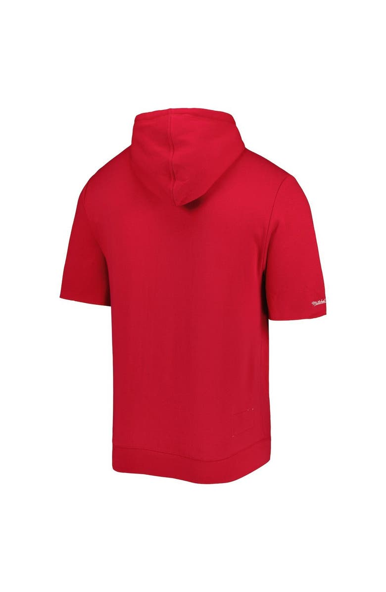 Mitchell & Ness Men's Mitchell & Ness Scarlet Tampa Bay Buccaneers Washed Short Sleeve Pullover Hoodie, Alternate, color, Scarlet