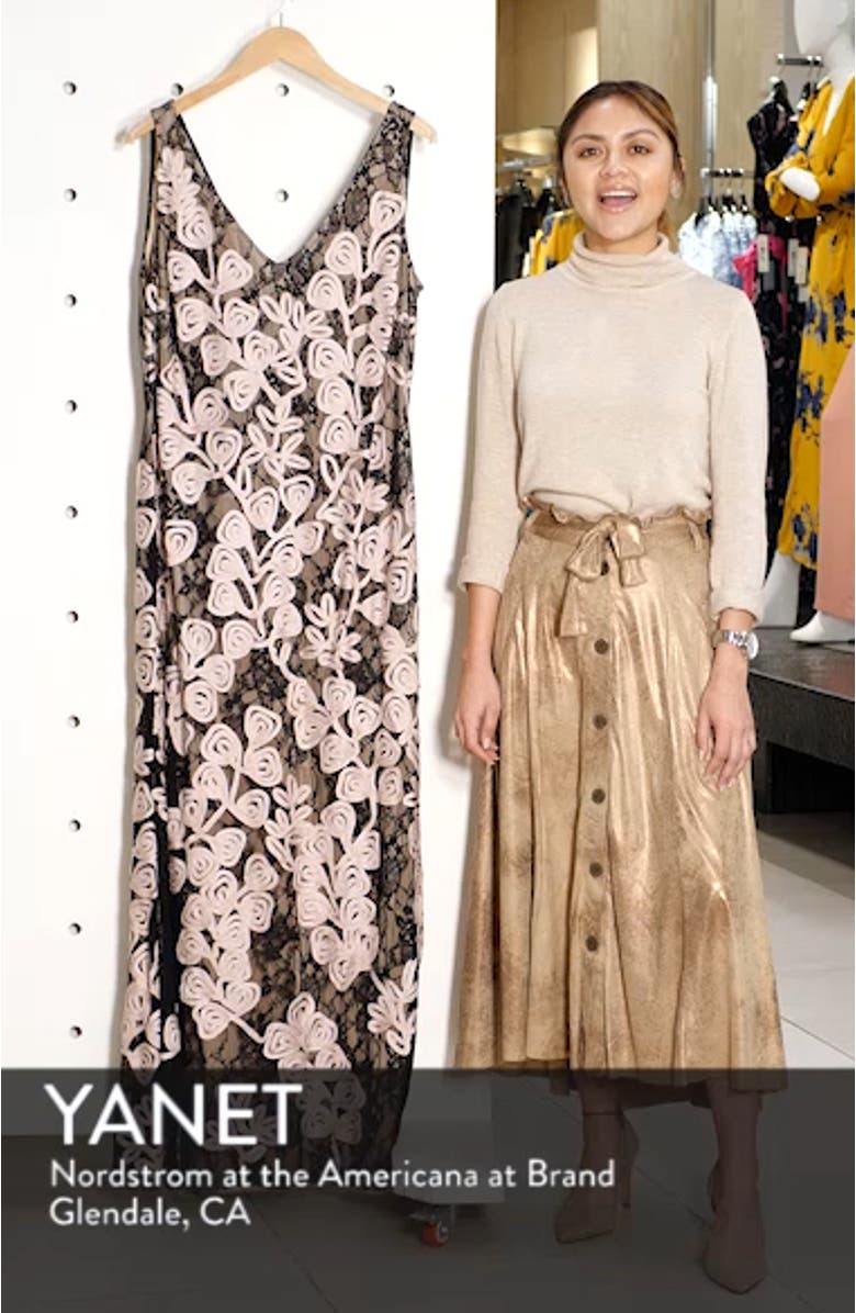 Soutache Embroidered Lace Evening Dress, sales video thumbnail