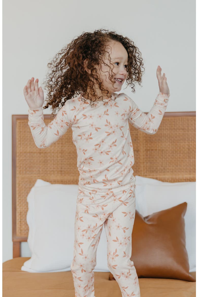 Kids' Rue Fitted Long Sleeve Two-Piece Pajamas, Alternate, color, RUE