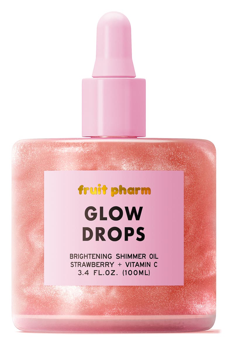 Fruit Pharm Glow Drops Shimmer Oil, Main, color,