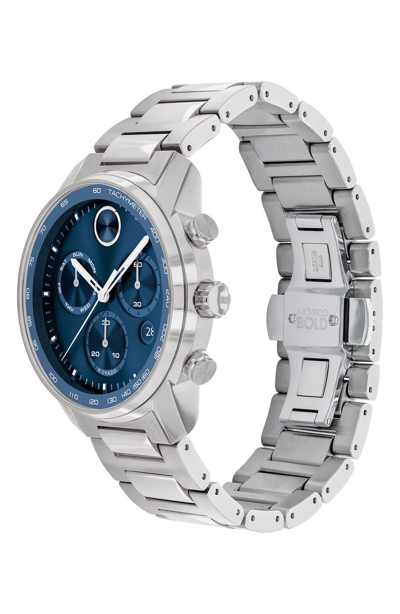 Movado Bold Verso Chronograph Bracelet Watch, 44mm, Alternate, color, 