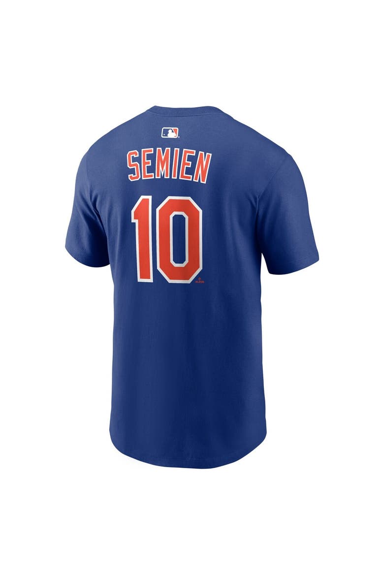 Men's Nike Marcus Semien Royal New York Mets Name & Number T-Shirt, Alternate, color, Royal