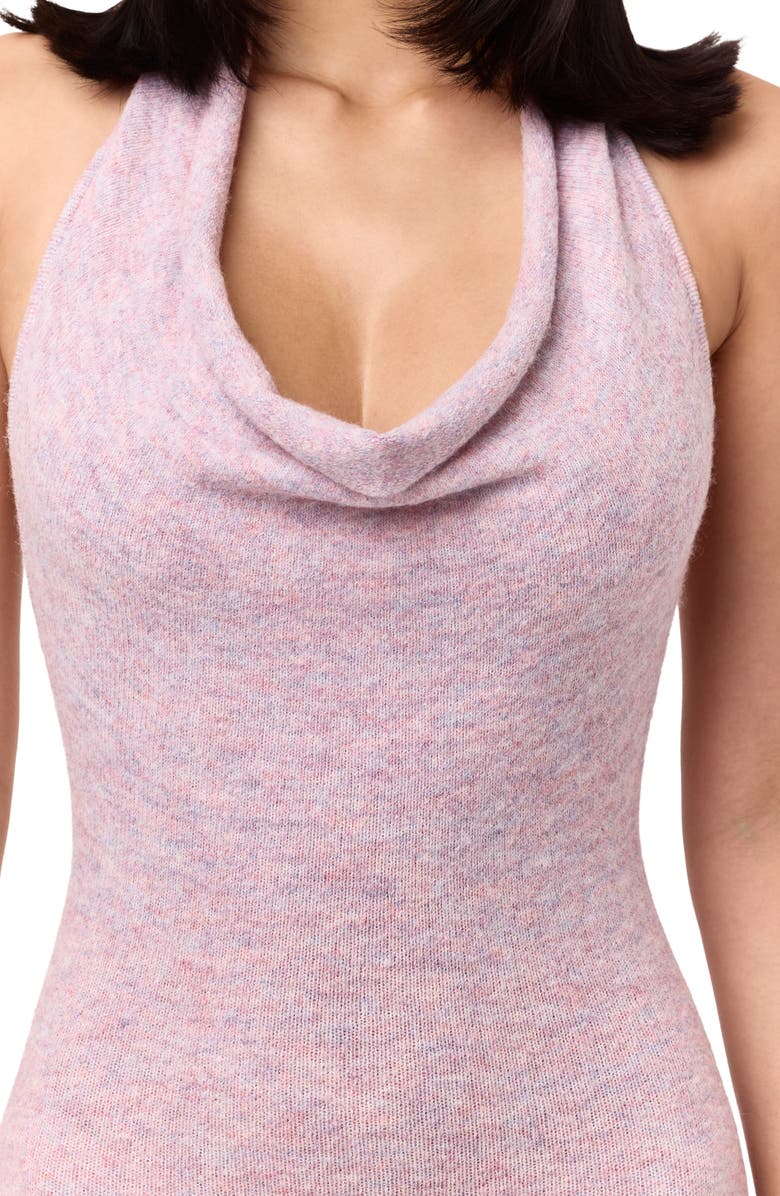 Naked Wardrobe Halter Neck Knit Maxi Dress, Alternate, color, Lavender