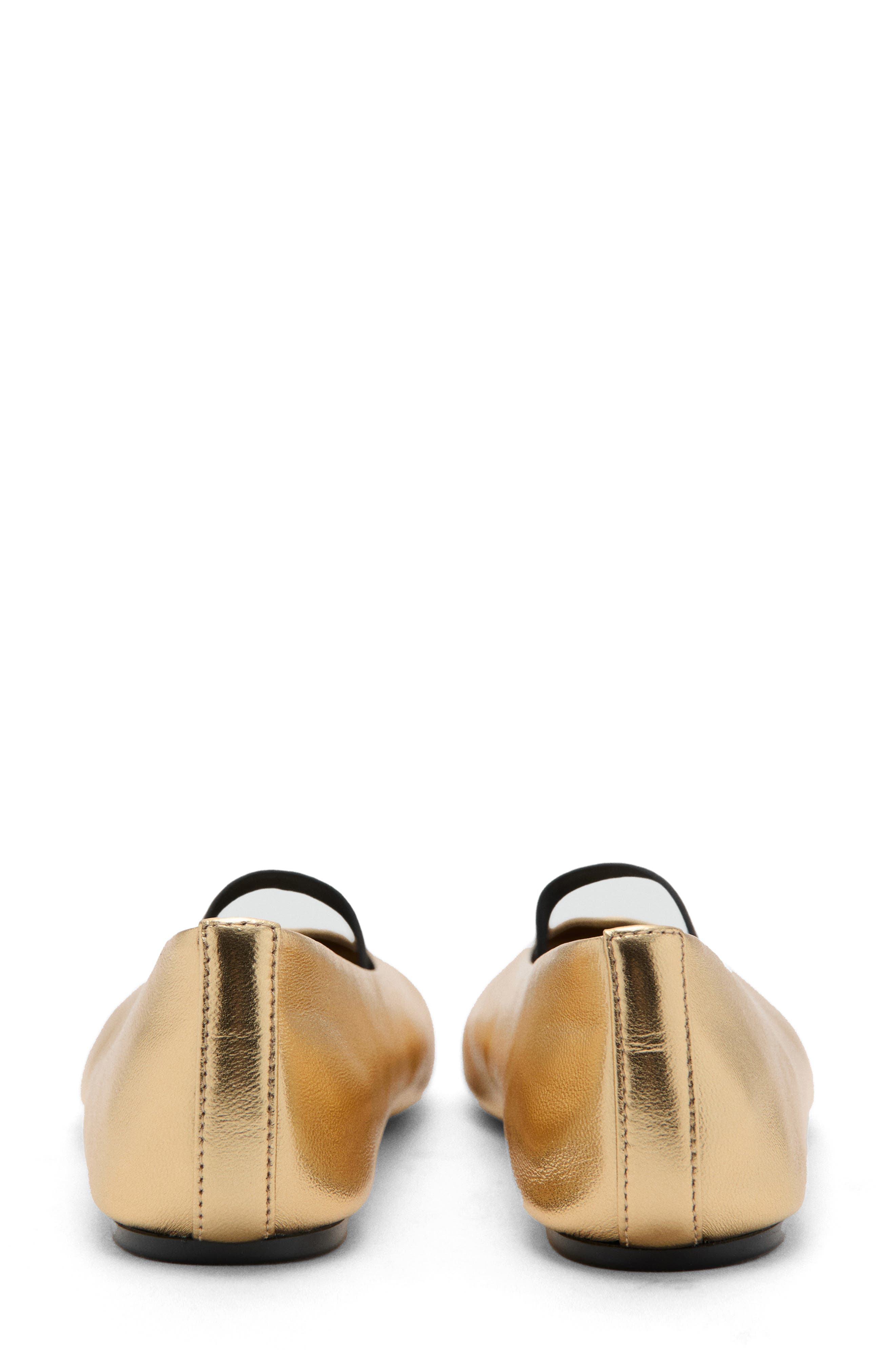 Mary Jane Flat, Alternate, color, GOLD
