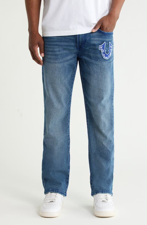 Ricky Big T Flap Straight Leg Jeans (Medium Blue Quartz)