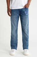 True Religion Ricky Big T Flap Straight Leg Jeans
