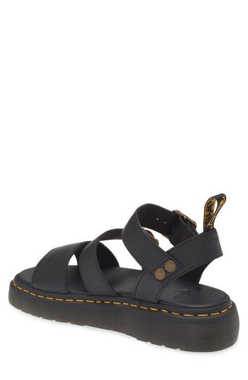 Dr. Martens Gryphon Quad Sandal In Black