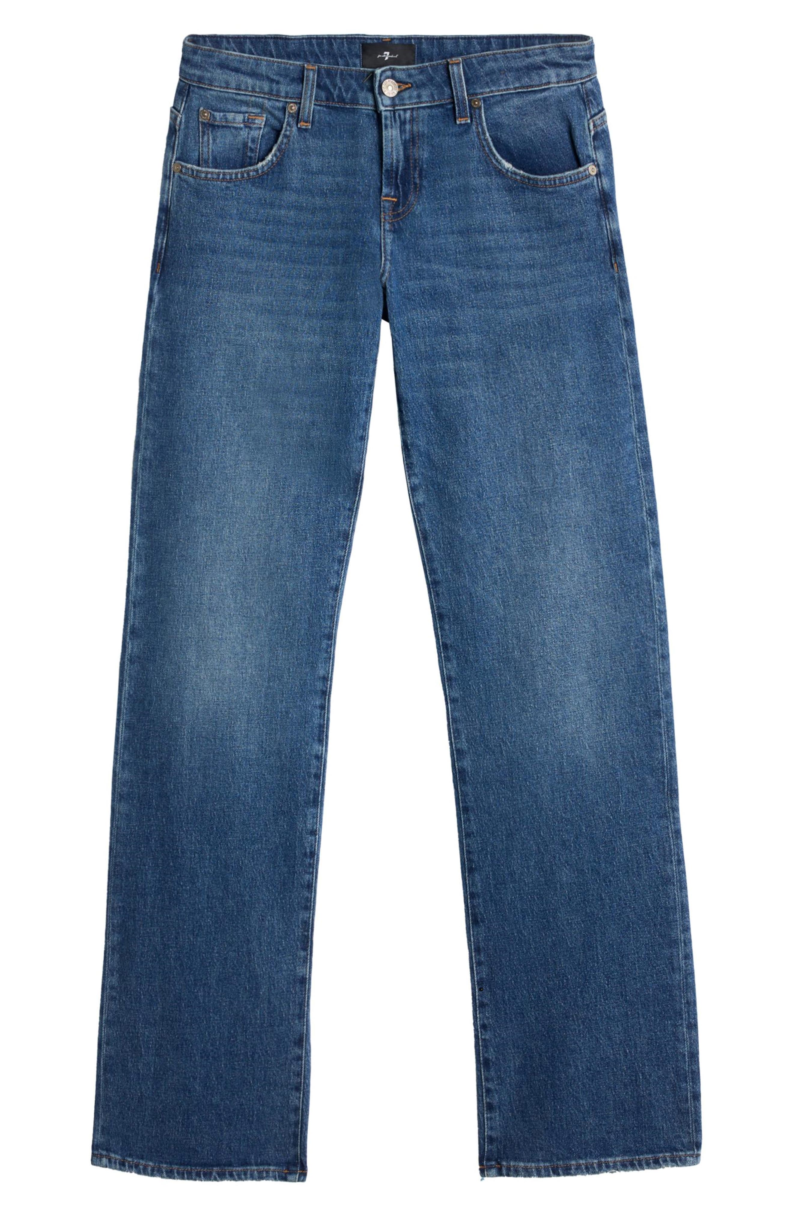 7 For All Mankind Low Rise Straight Leg Jeans — фото 5