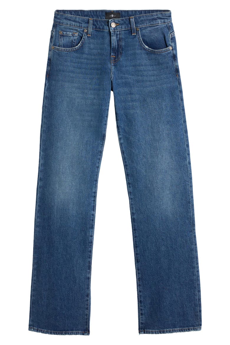 Low Rise Straight Leg Jeans, Alternate, color, EXPLORER