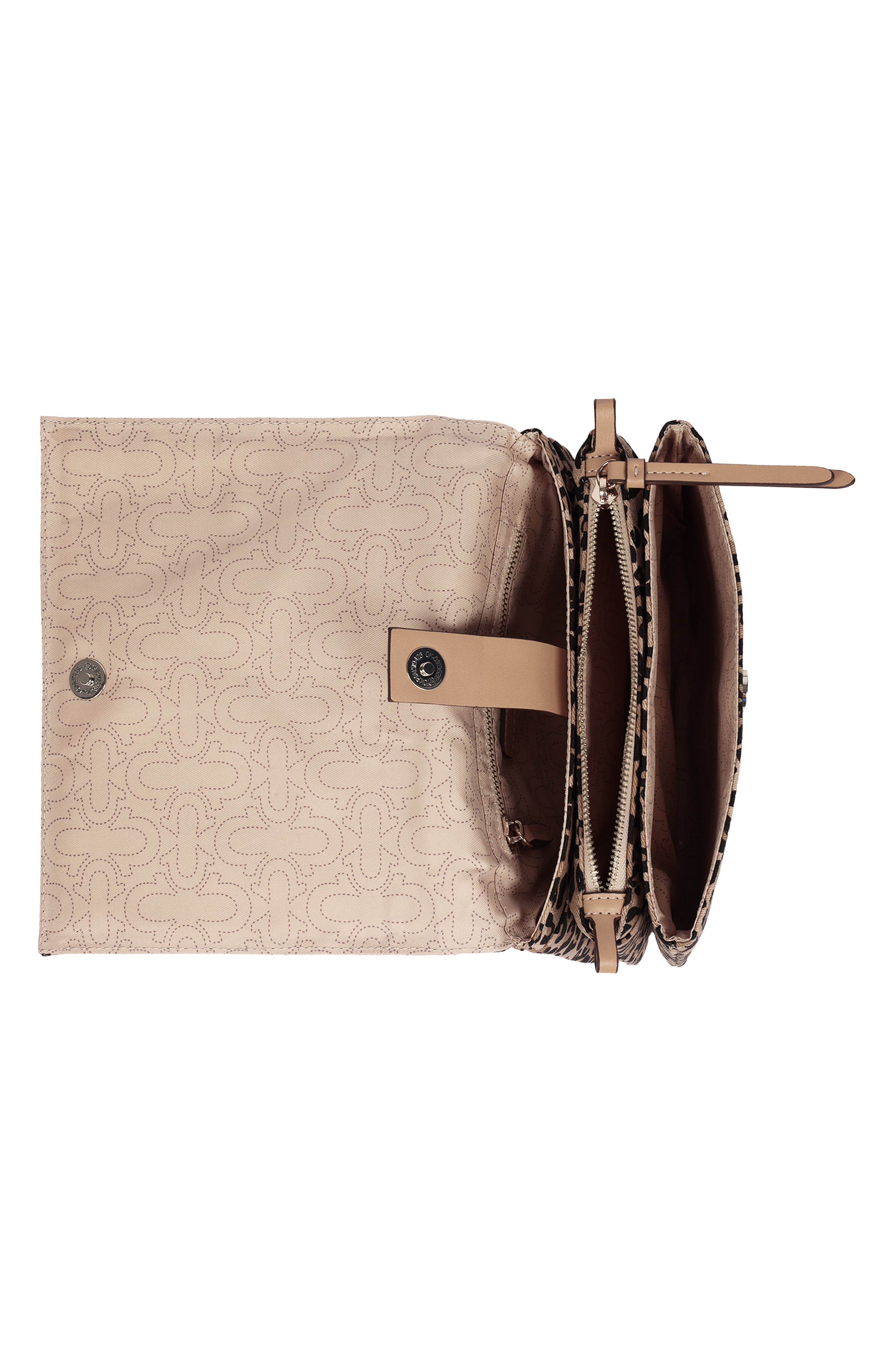Bling Logo Leopard Messenger Bag, Alternate, color, LEOPARD