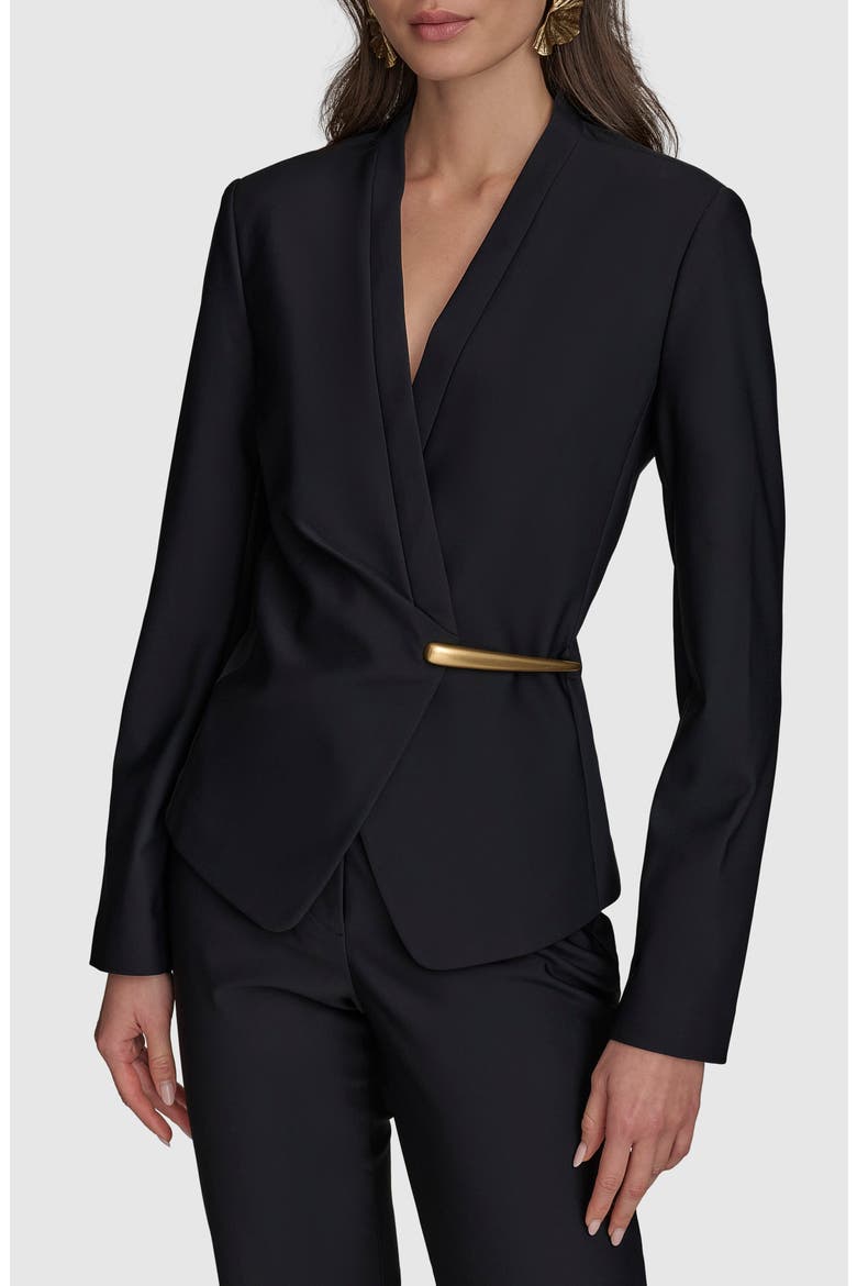 Wrap Blazer, Main, color, BLK