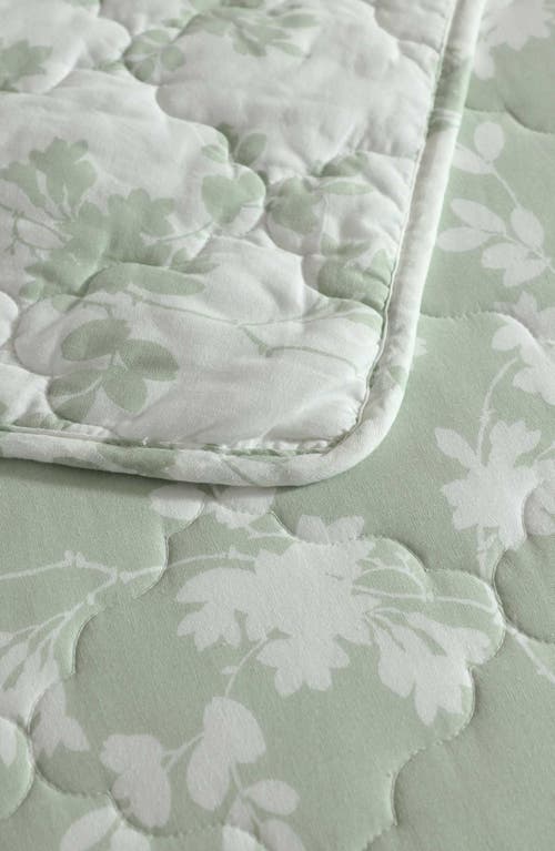 Laura Ashley Adorabelle 3-piece King Quilt & Sham Set In Green