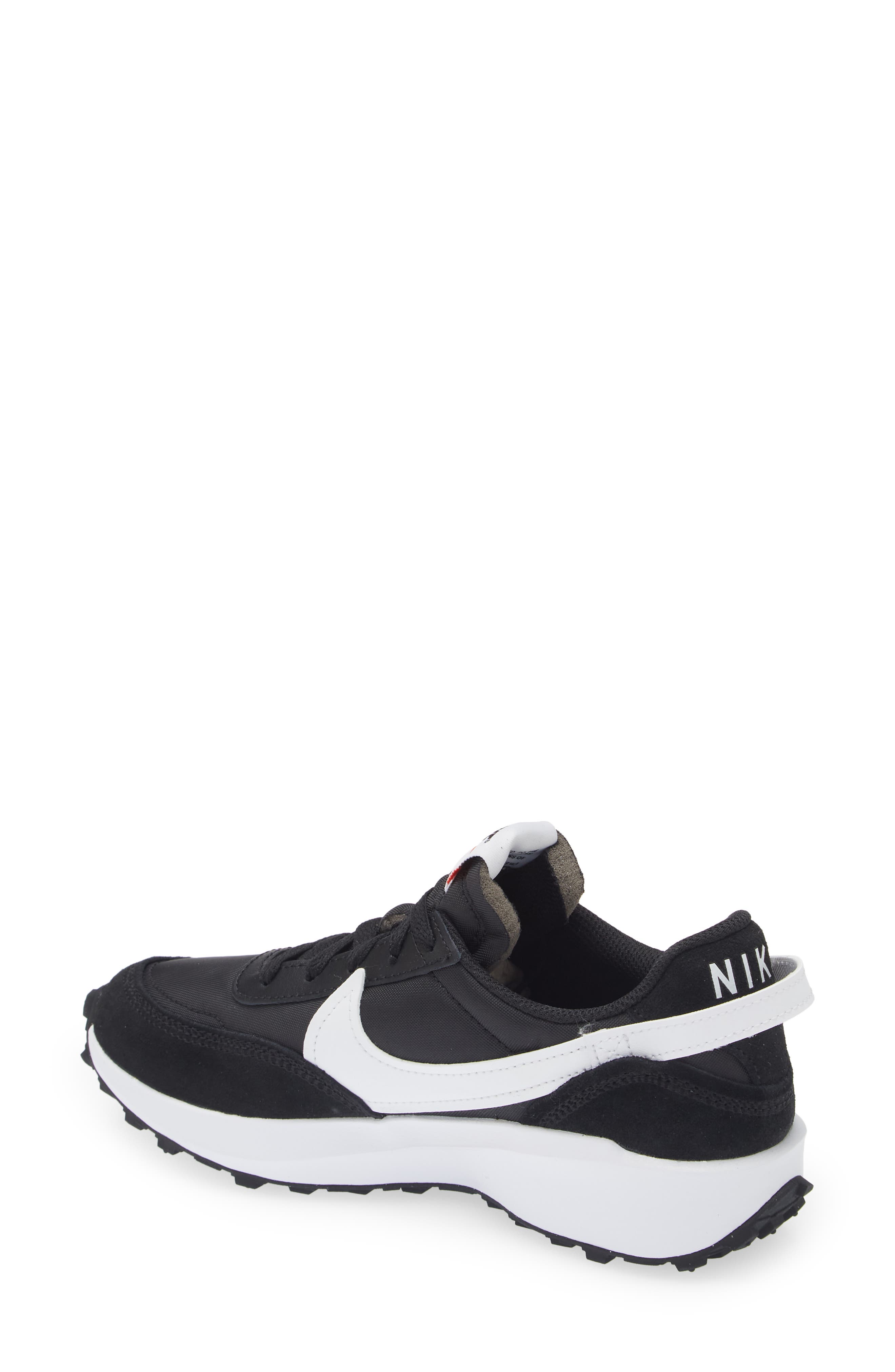 Nike Waffle Debut Sneaker, Alternate, color, 002 Black/White