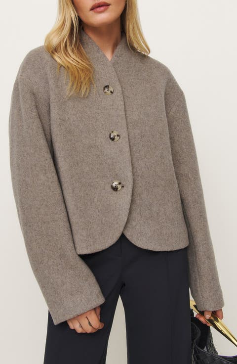 Women's Grey Wool & Wool-Blend Coats | Nordstrom