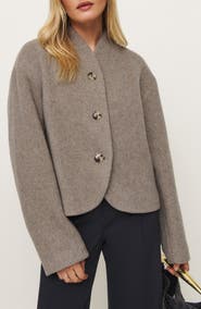 Reformation Owen Wool Blend Jacket