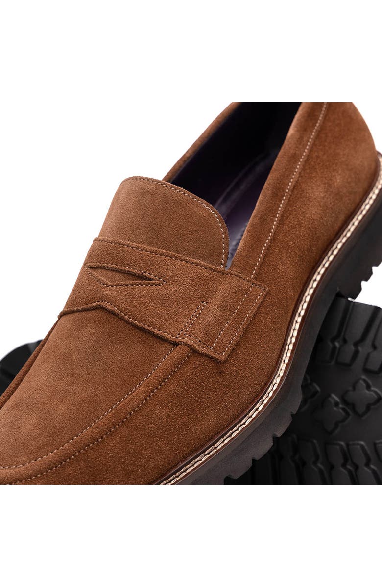 Zelli Italia Roma Country Loafer, Alternate, color, Tobacco