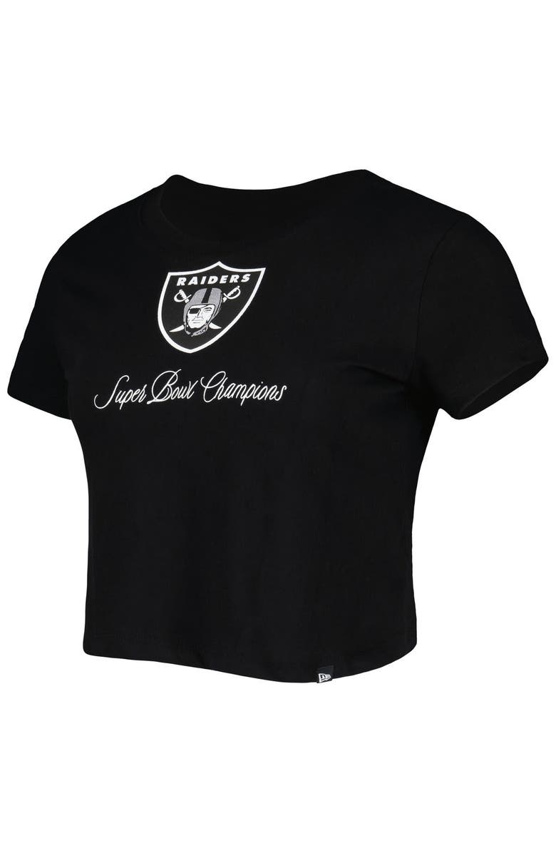 New Era Women's New Era Black Las Vegas Raiders Historic Champs T-Shirt, Alternate, color, Black