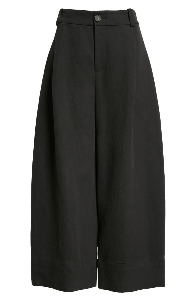 Vince Crop Wide Leg Cotton & Linen Pants, Alternate, color,