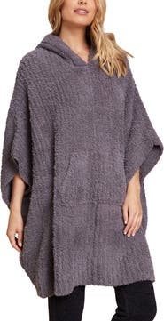 Barefoot Dreams® CozyChic® Ribbed Hooded Poncho