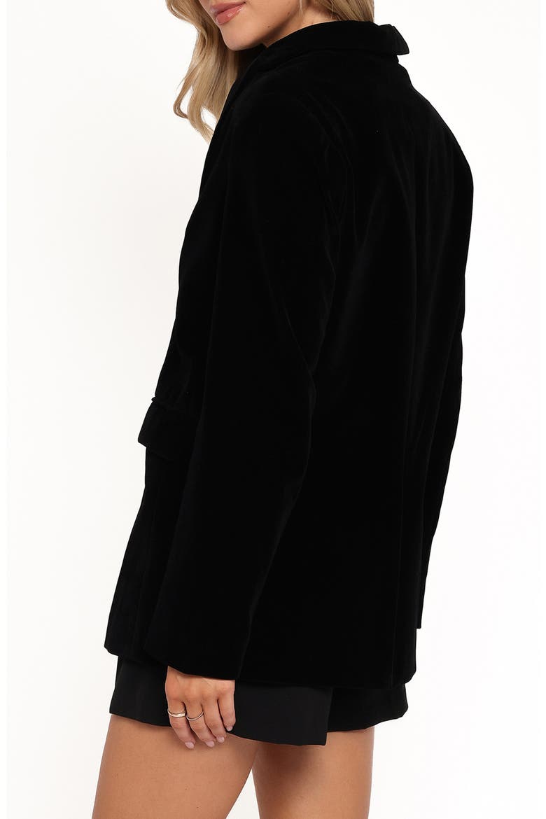 Clive Two-Button Velvet Blazer, Alternate, color, BLACK